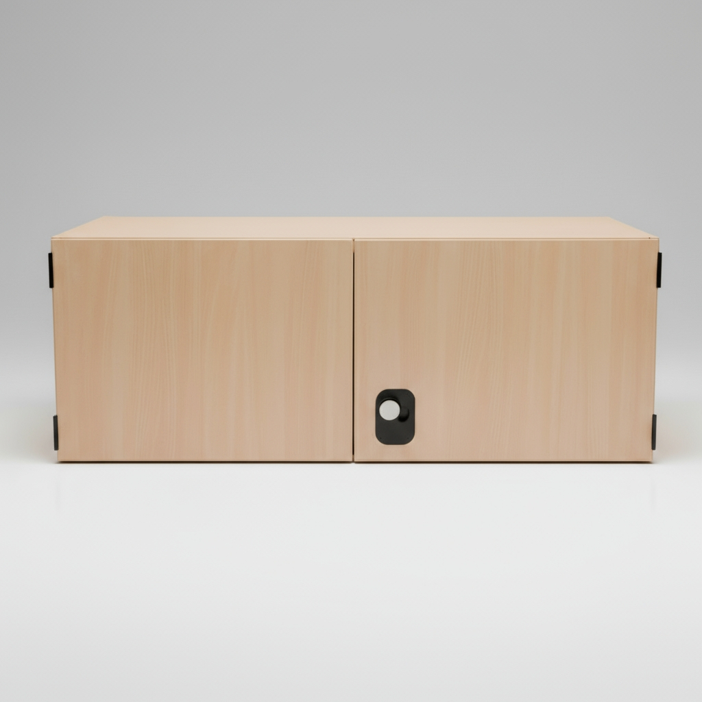 Bundeswehr Aufsatzschrank Gebraucht - Buche-Dekor | 120×60×45 cm