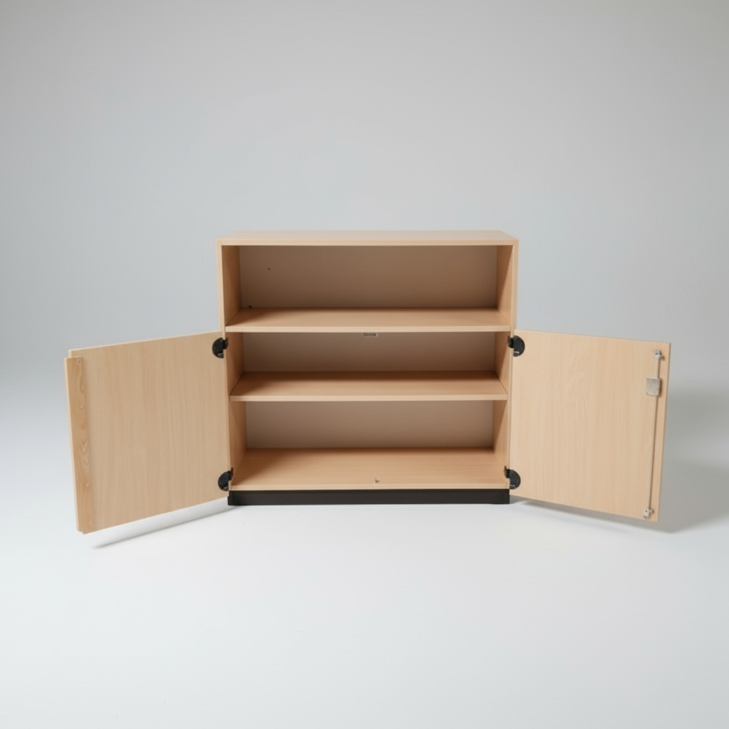 Bundeswehr Kommode Gebraucht - Buche-Dekor Abschließbar | 100×40×97 cm Bild 2