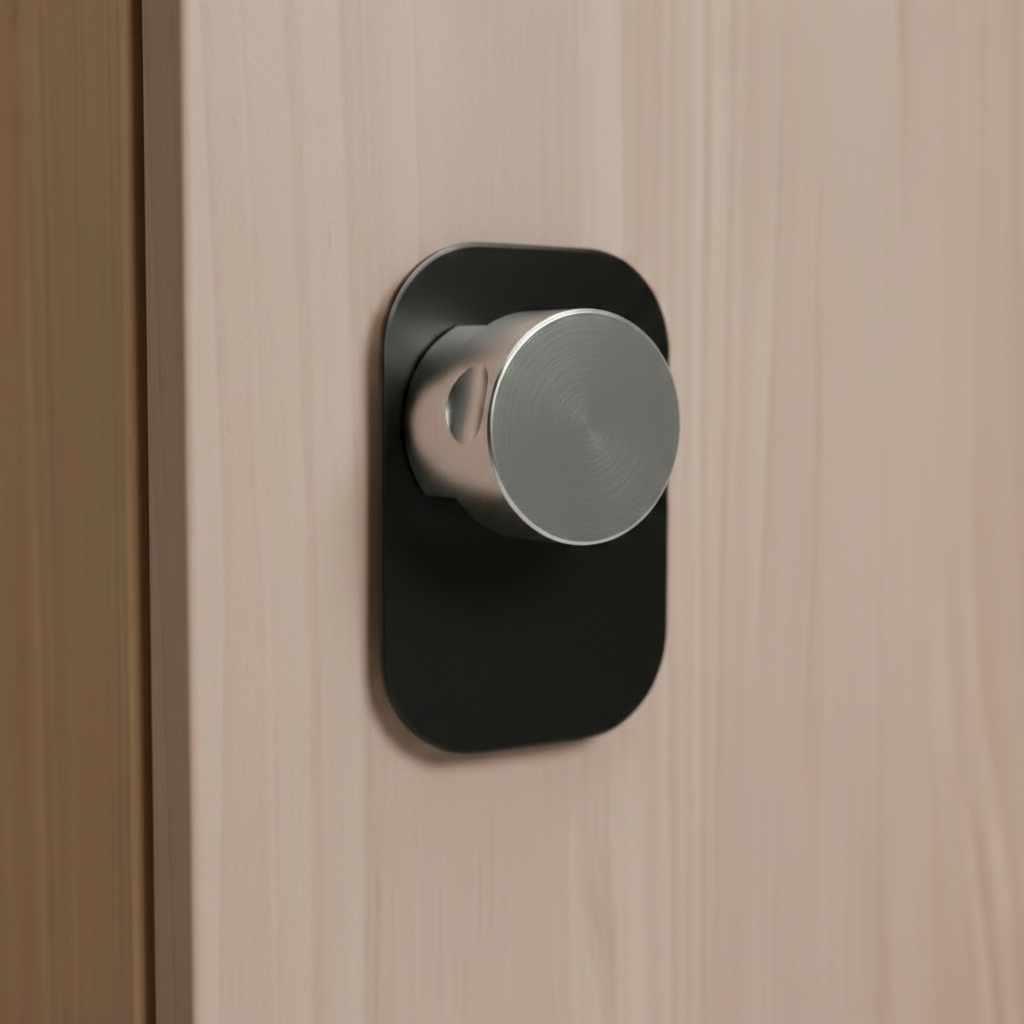 Schlossgehäuse für Bundeswehr-Buche-Dekor Schrank - Komplett-Set mit Drehknopf Bild 3