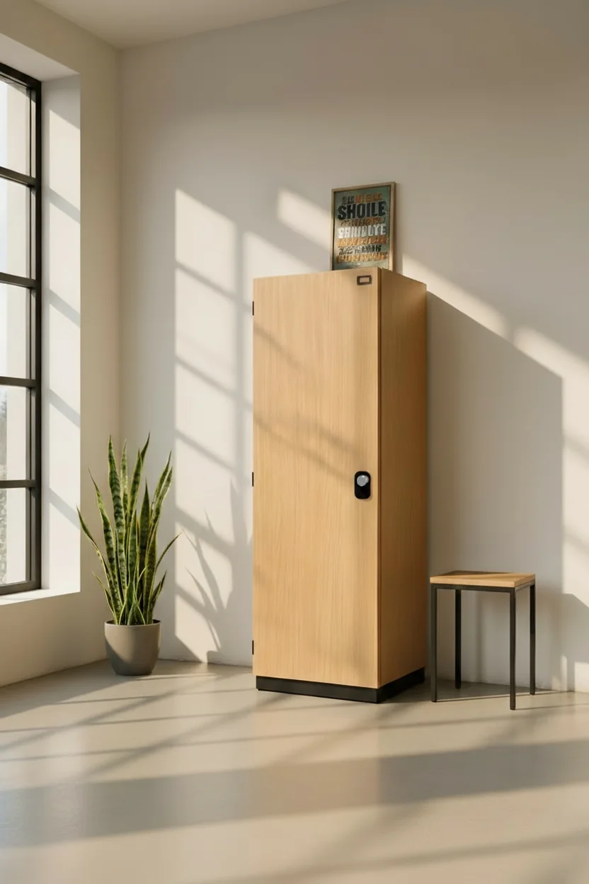 Bundeswehr Buche-Dekor Spind - Linke Variante Bild 4