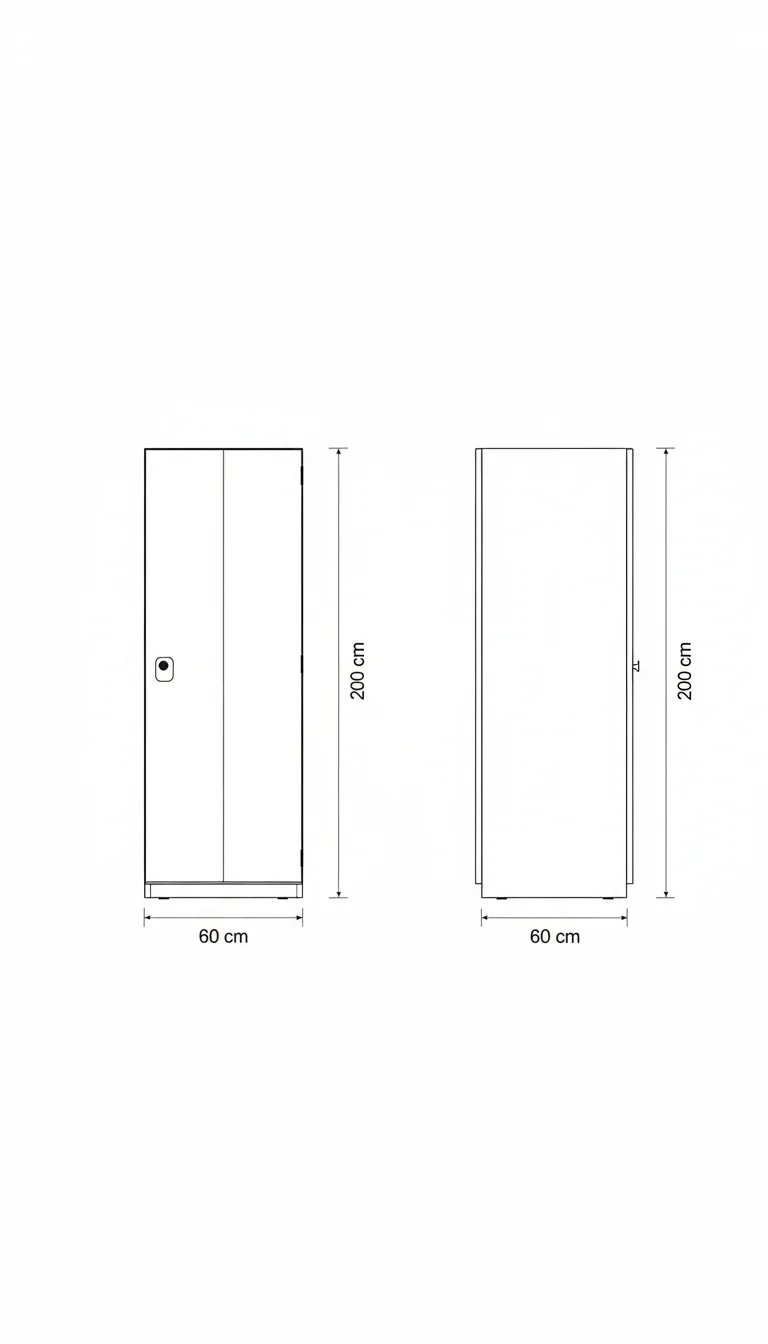 Bundeswehr Buche-Dekor Spind - Rechte Variante Bild 3