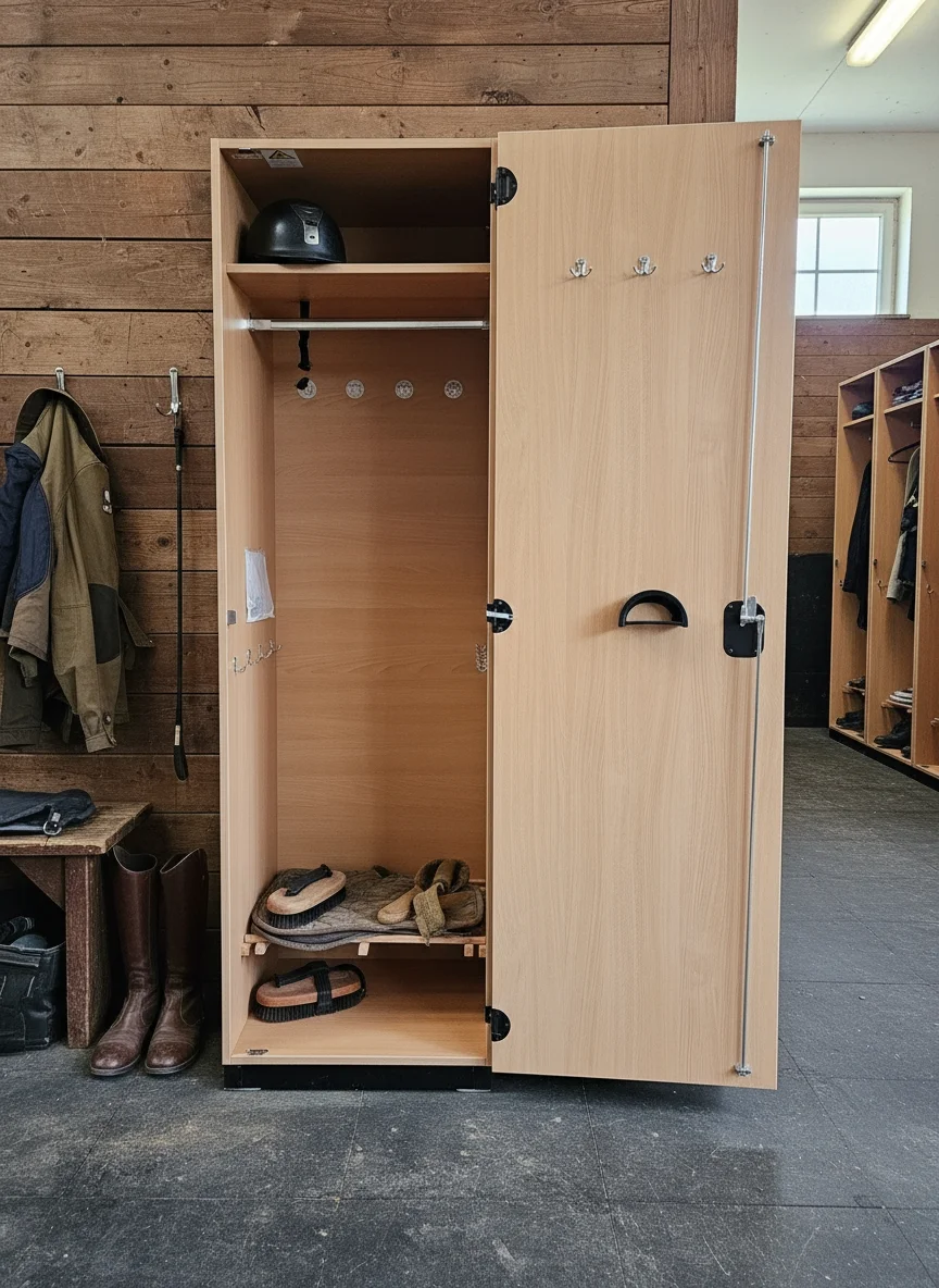 Bundeswehr Buche-Dekor Spind - Rechte Variante Bild 5