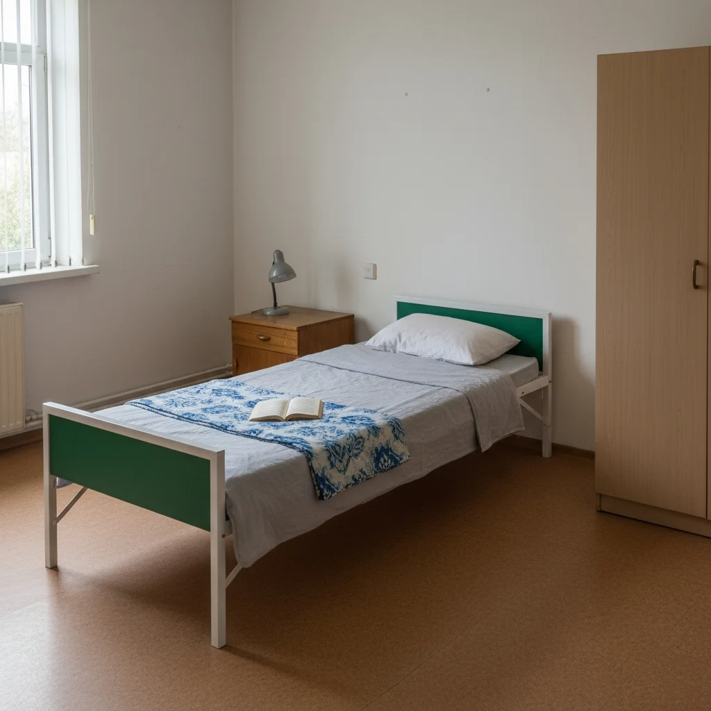 Bundeswehrbett Olympia - Einzelbett klappbar, Gitter- oder Federrost, Gebrauchtware Bild 4